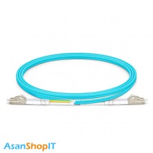 پچ کورد فیبر نوری LC-LC مالتی مود OM3 داپلکس 3 میلیمتر 15 متری برند اچ پی