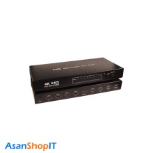 سوئیچ 8 پورت HDMI کی نت مدل K-S728  همراه با ریموت کنترل