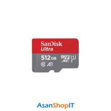 کارت حافظه MicroSDXC سن دیسک Ultra کلاس 10 استاندارد UHS-I U1 A1 سرعت 100 مگابایت بر ثانیه ظرفیت 512 گیگابایت | Sandisk MicroSDXC Ultra Class 10 UHS-I U1 A1 Speed 100MB/s 512GB Memory Card