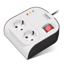 Part-Electric-2-Outlet-1.8m-Power-Strip-Earthing