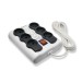 Omega-6-Outlet-1.8m-Power-Strip-Non-Earthing